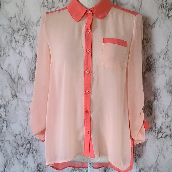 Maurices sheer button down size small - Picture 1 of 6